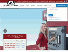 Tablet Screenshot of moundcitybank.com